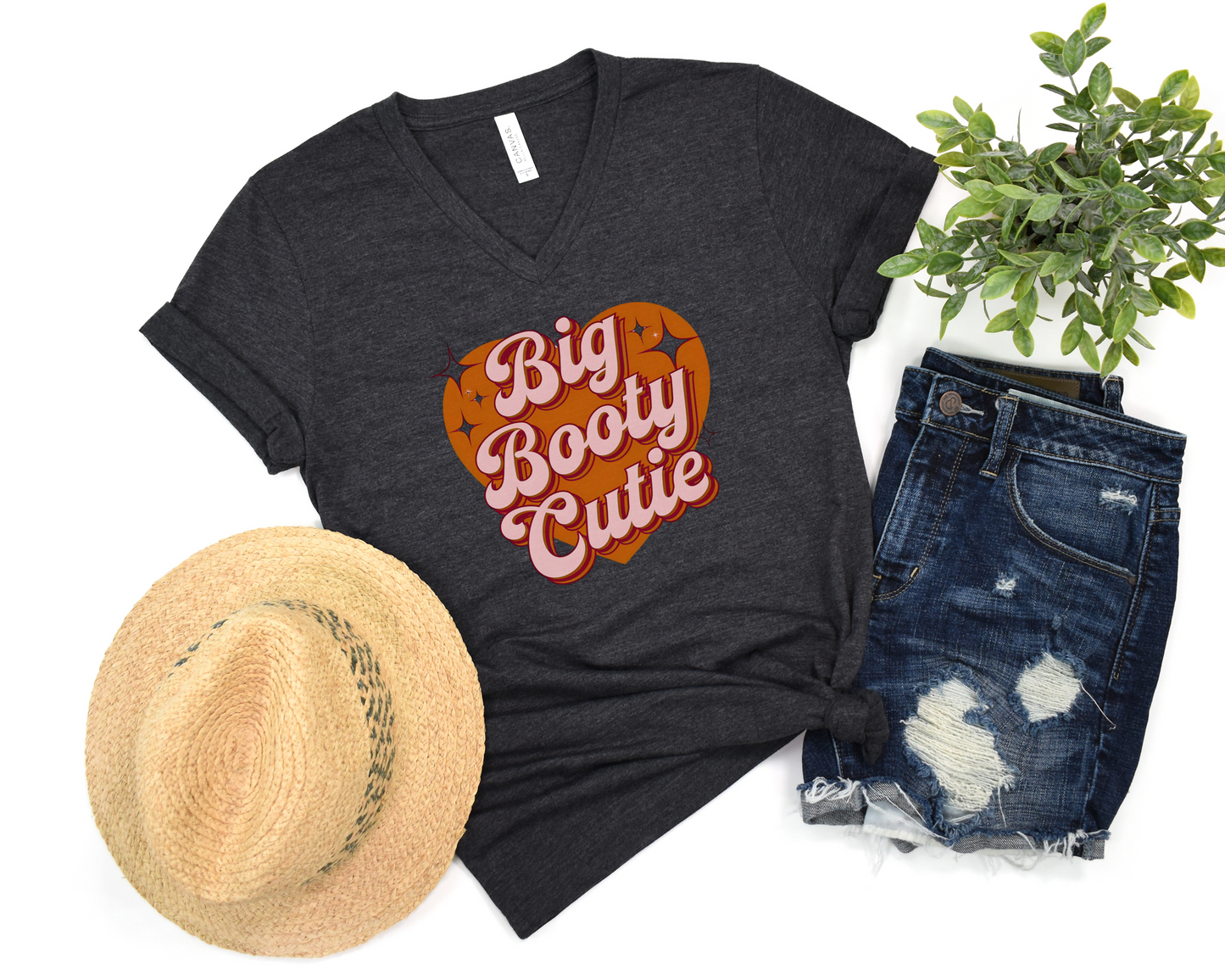 Big Booty Cutie V-Neck Shirt