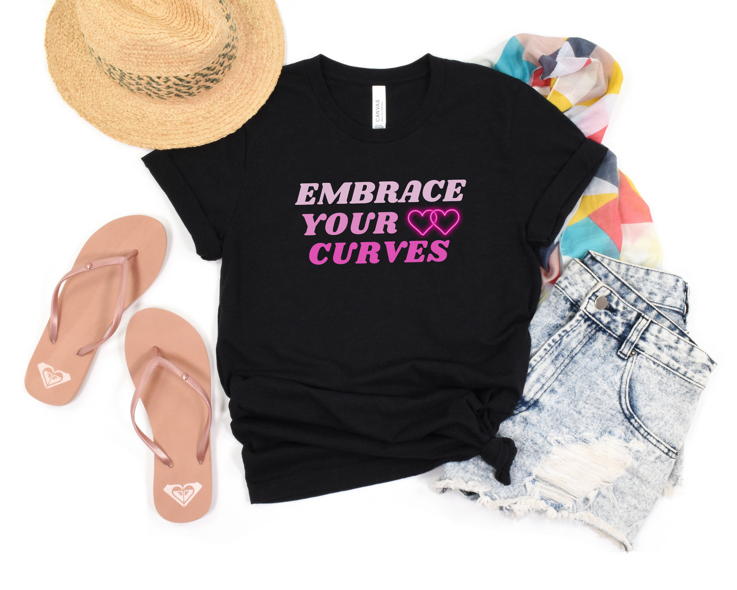 Embrace Your Curves Crew Neck Tee