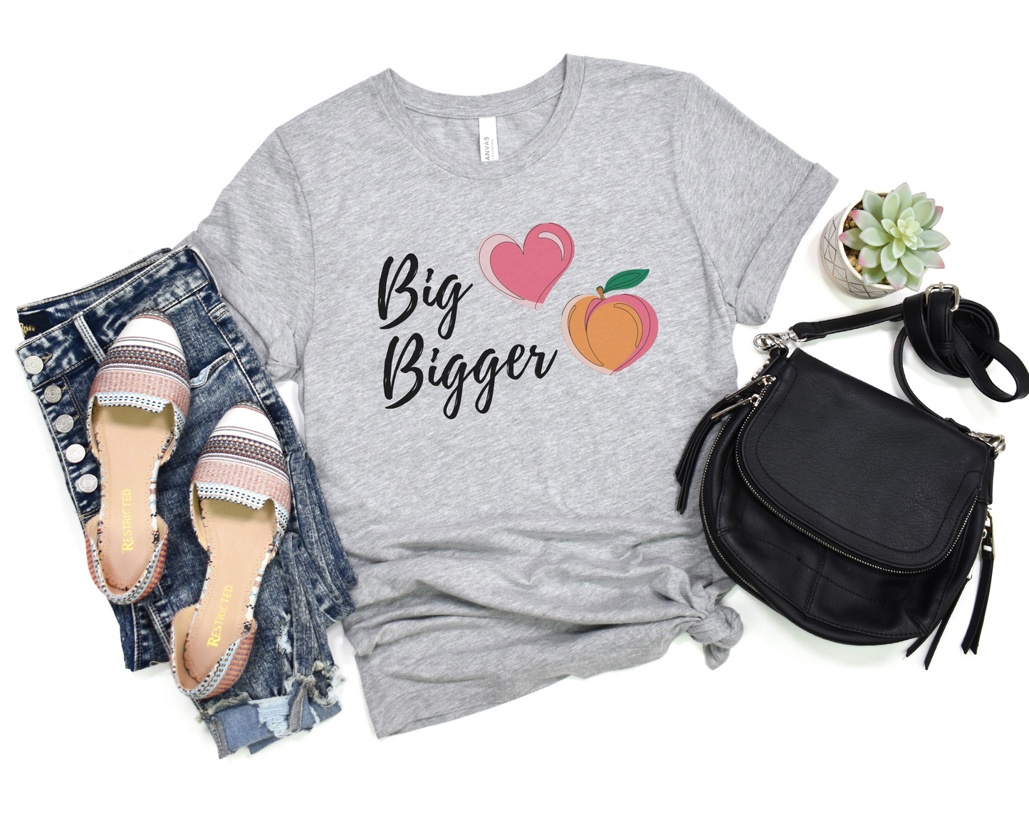 Big Heart Bigger Butt Crew Neck Tee