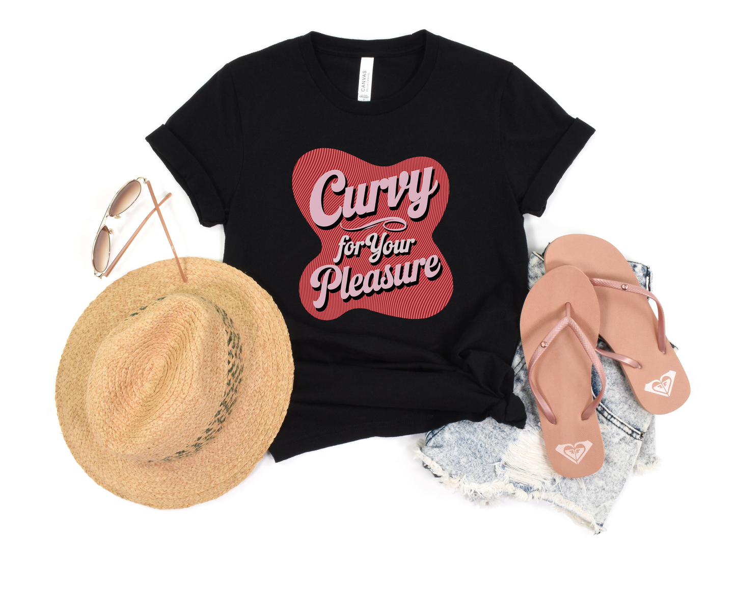 Curvy For Your Pleasure Crew Neck Tee