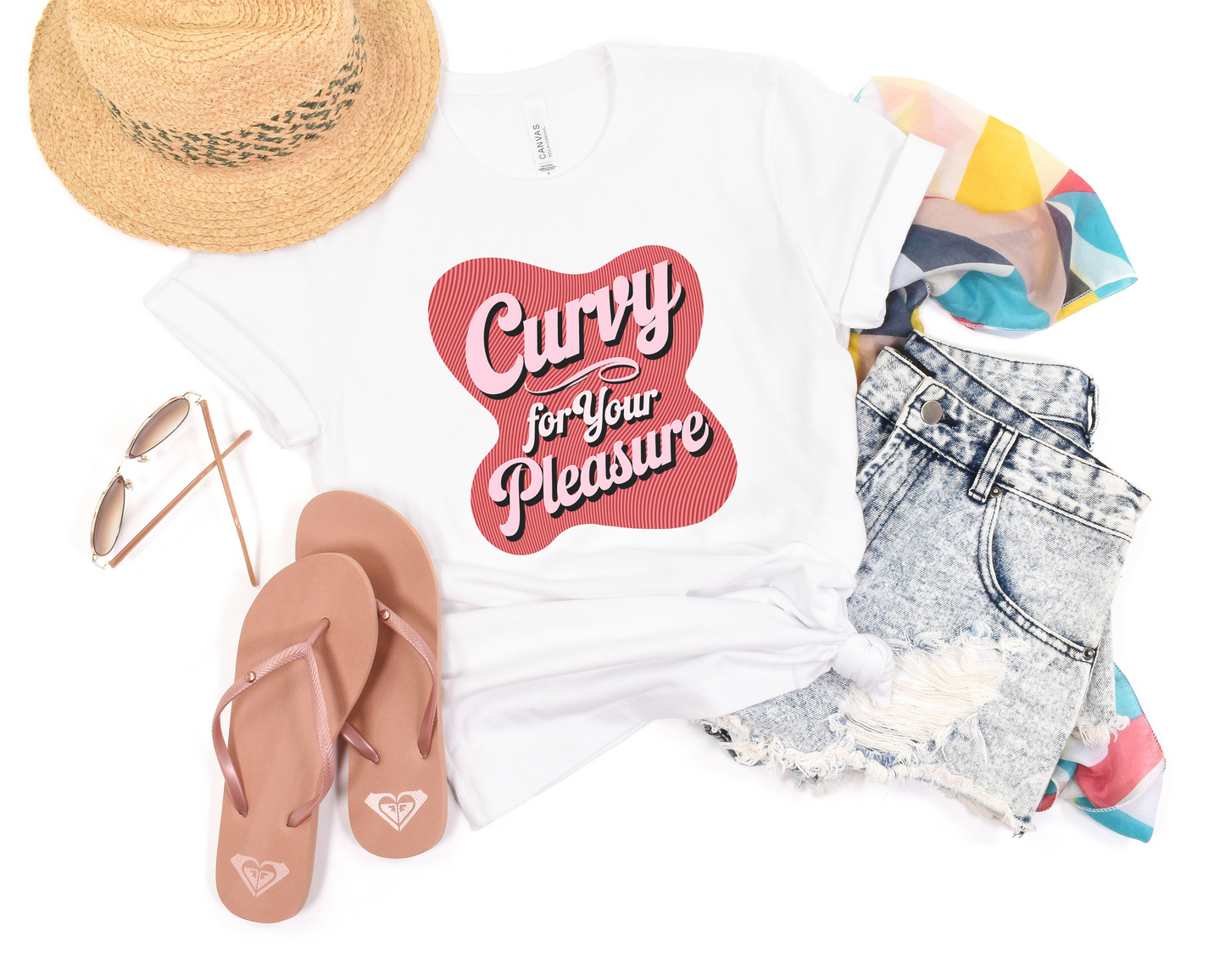 Curvy For Your Pleasure Crew Neck Tee