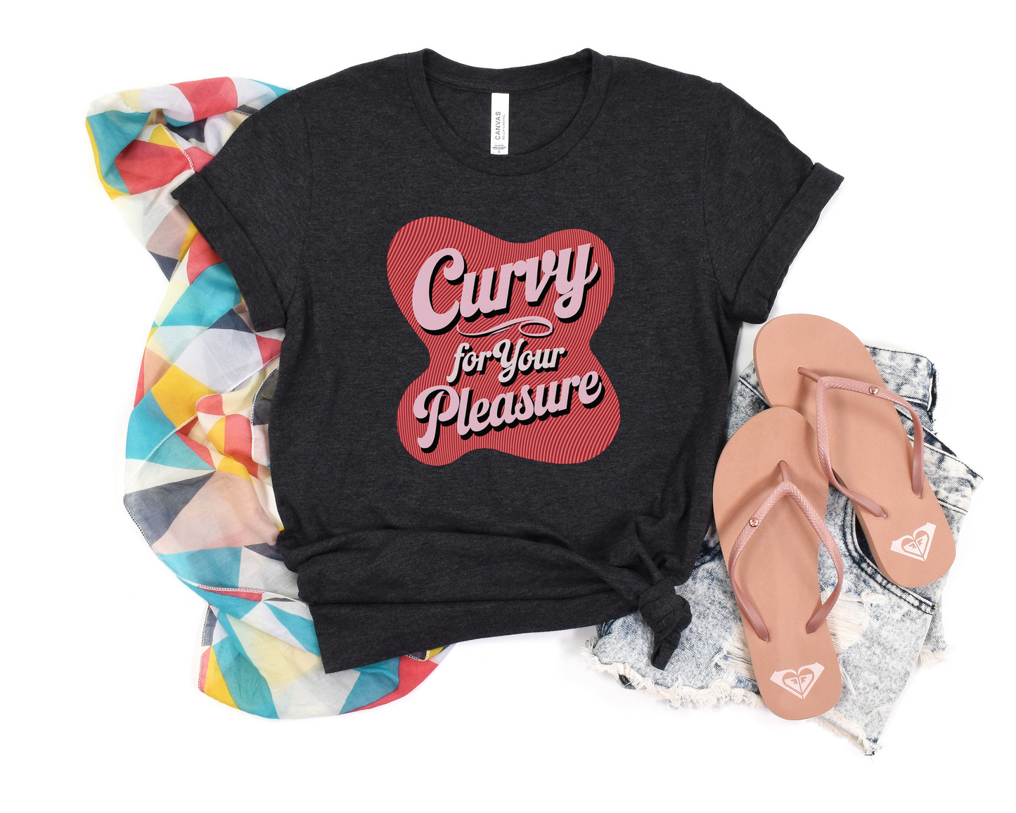Curvy For Your Pleasure Crew Neck Tee