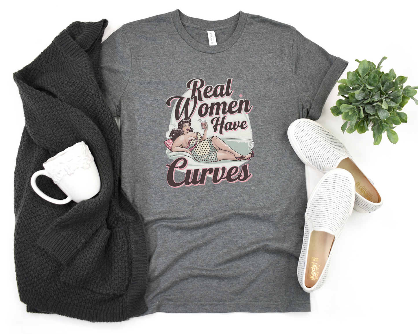 Real Women Have Curves Crew Neck Tee