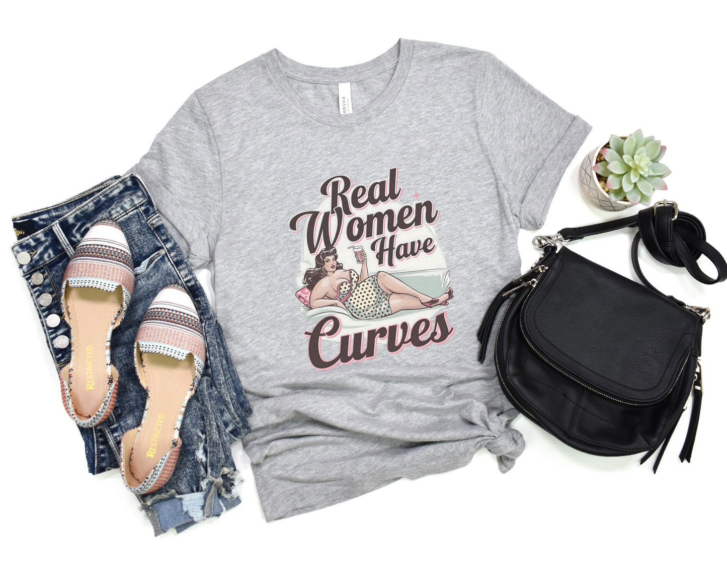 Real Women Have Curves Crew Neck Tee