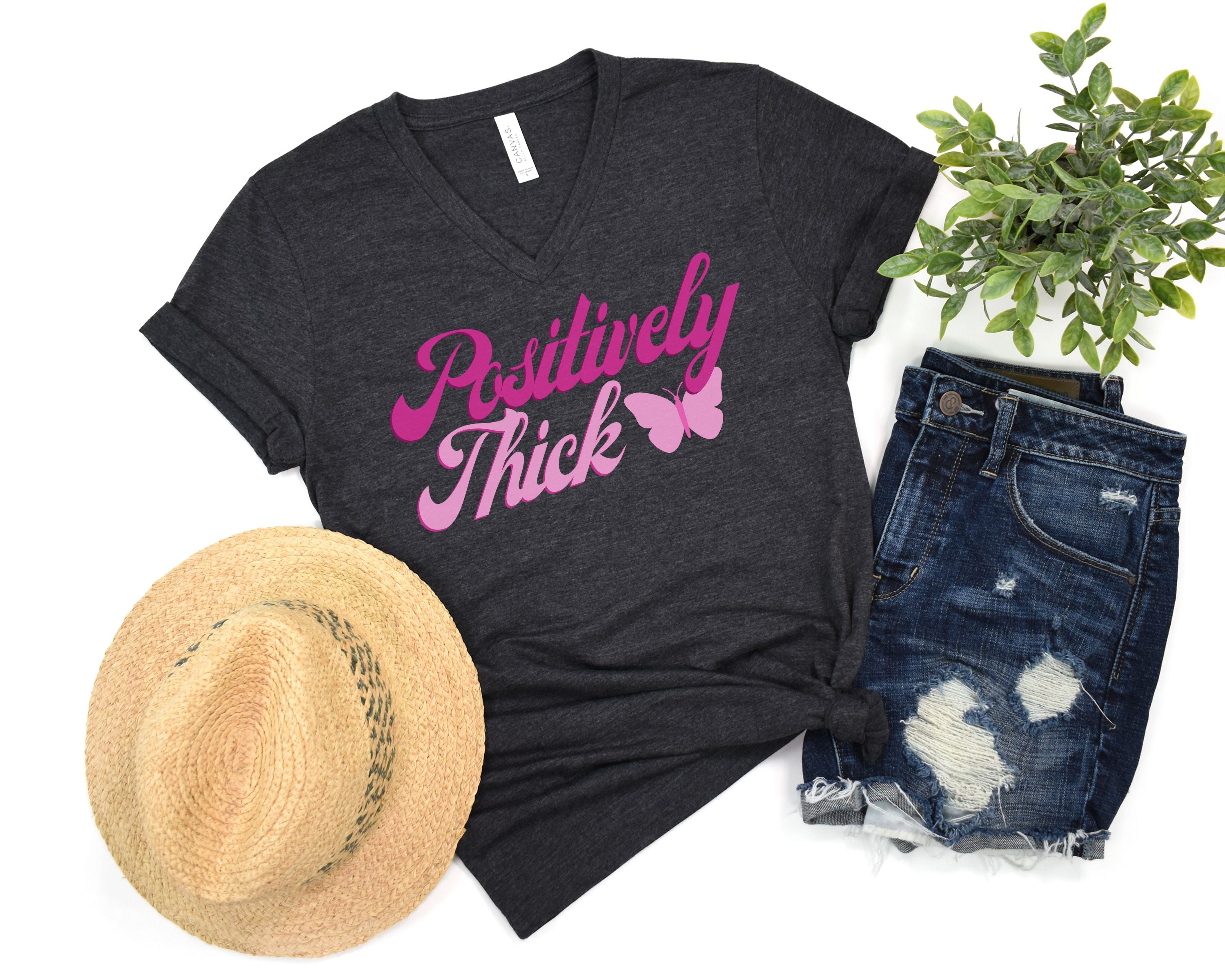 Positively Thick V-Neck