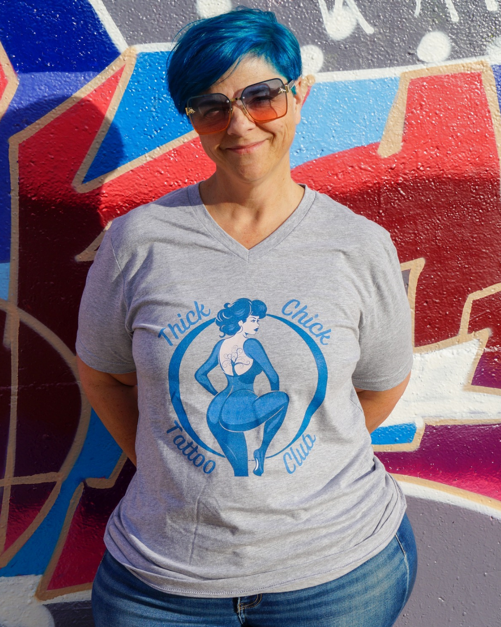 Thick Chick Tattoo Club V-Neck