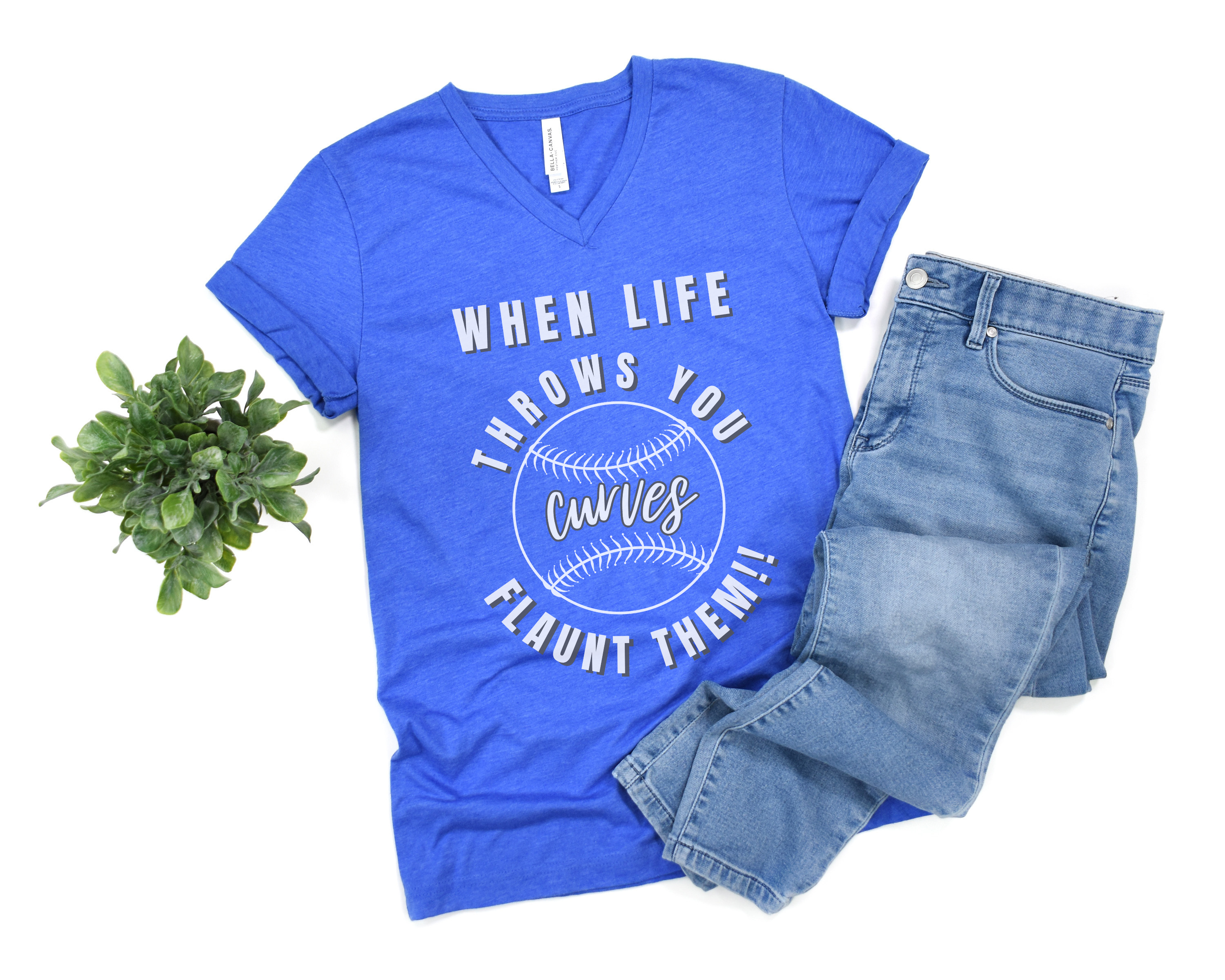 Flaunt Them Curves V-Neck