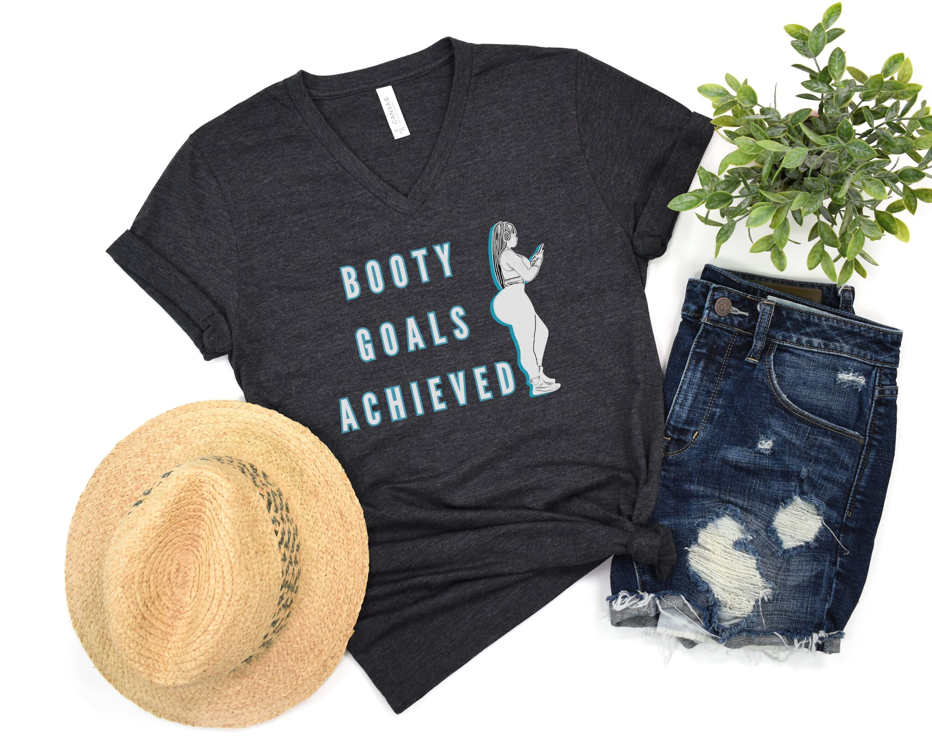 Booty Goals Achieved V-Neck