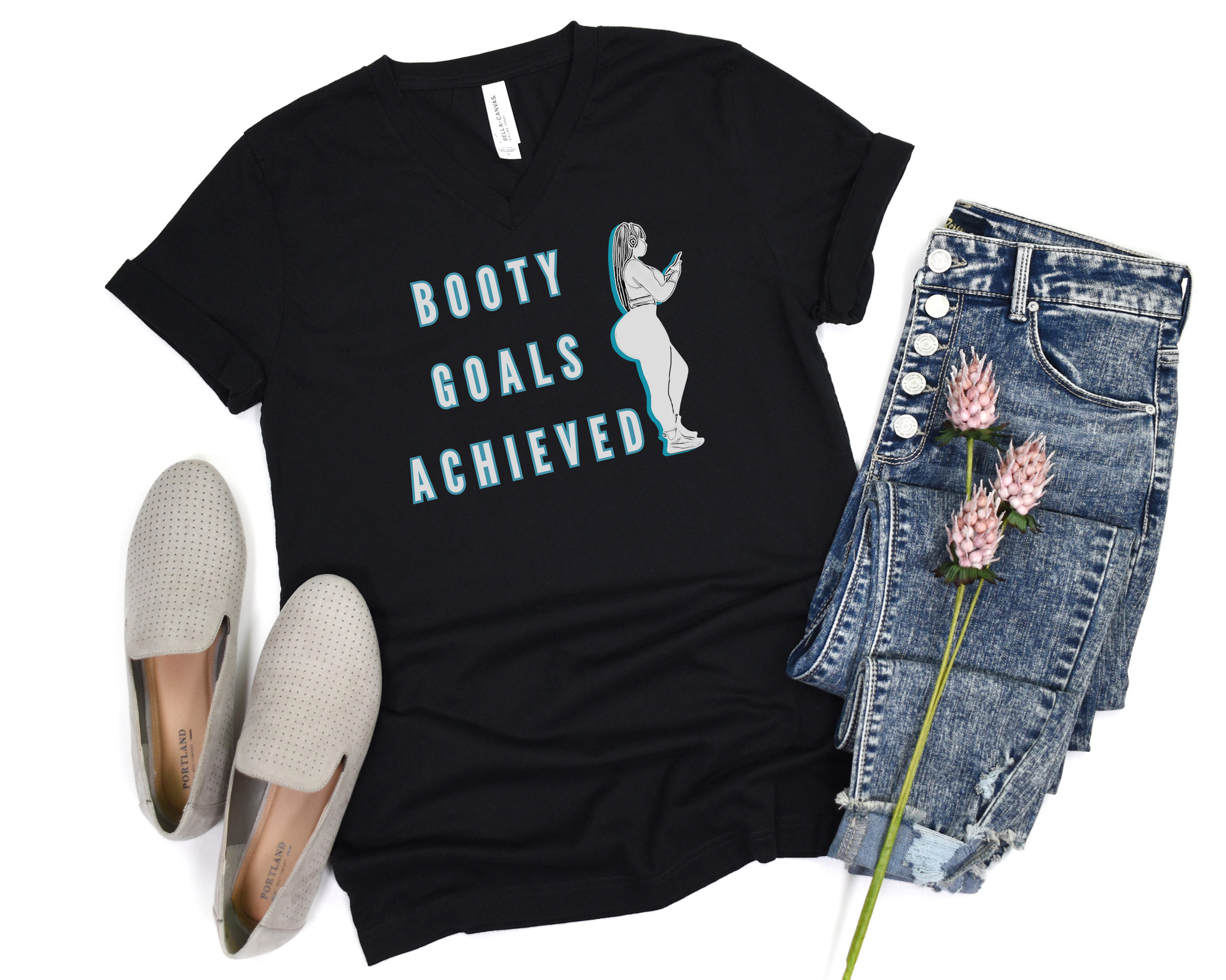 Booty Goals Achieved V-Neck