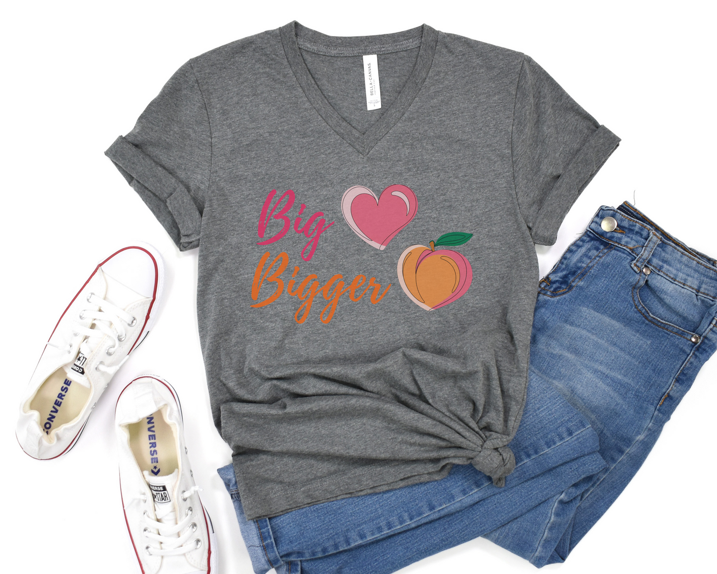 Big Heart Bigger Butt V-Neck Tee