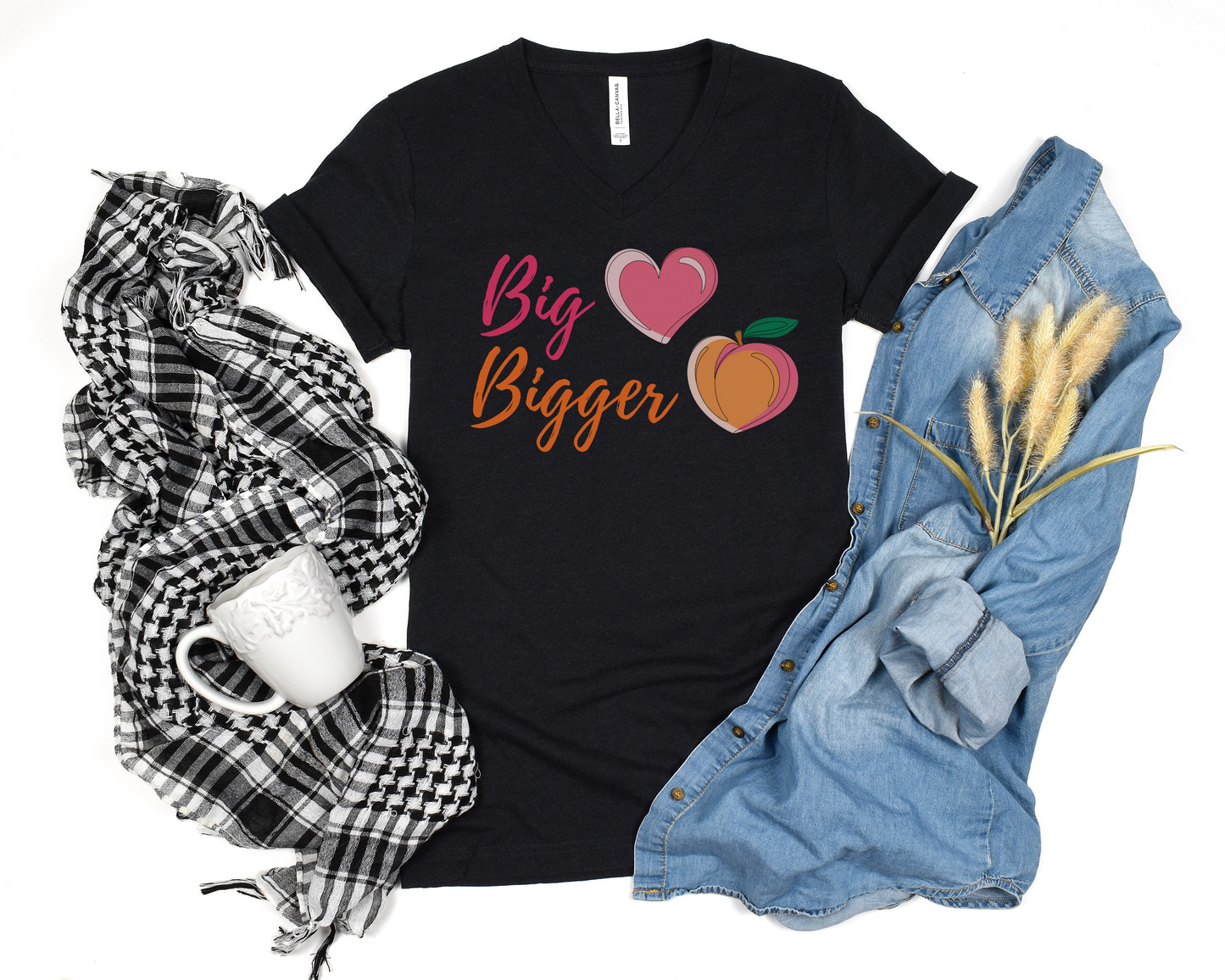 Big Heart Bigger Butt V-Neck Tee