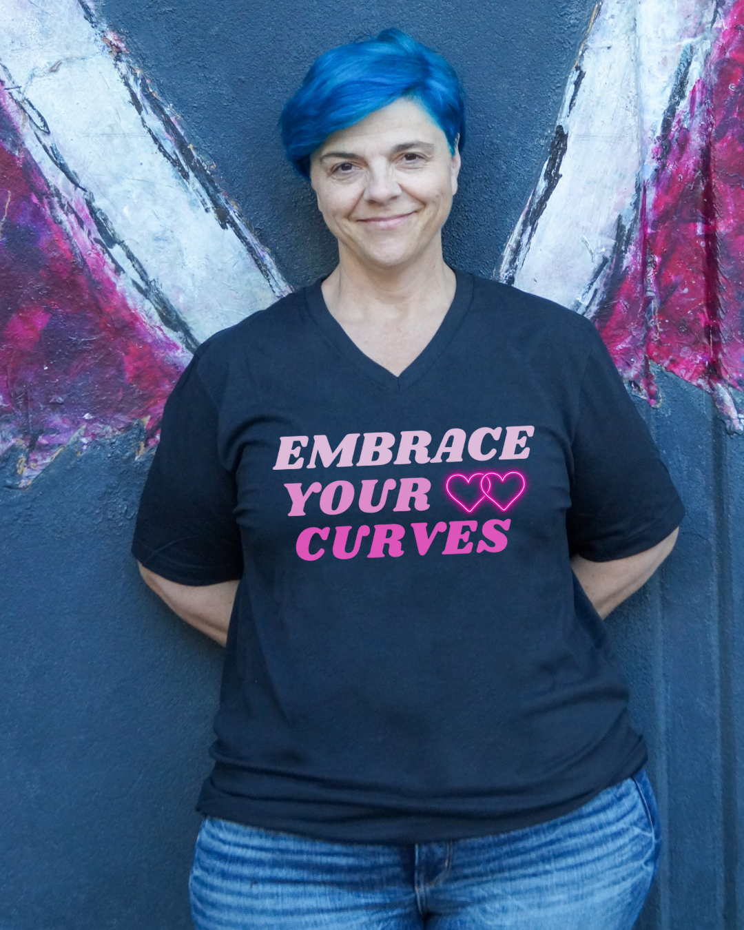Embrace Your Curves V-Neck Shirt