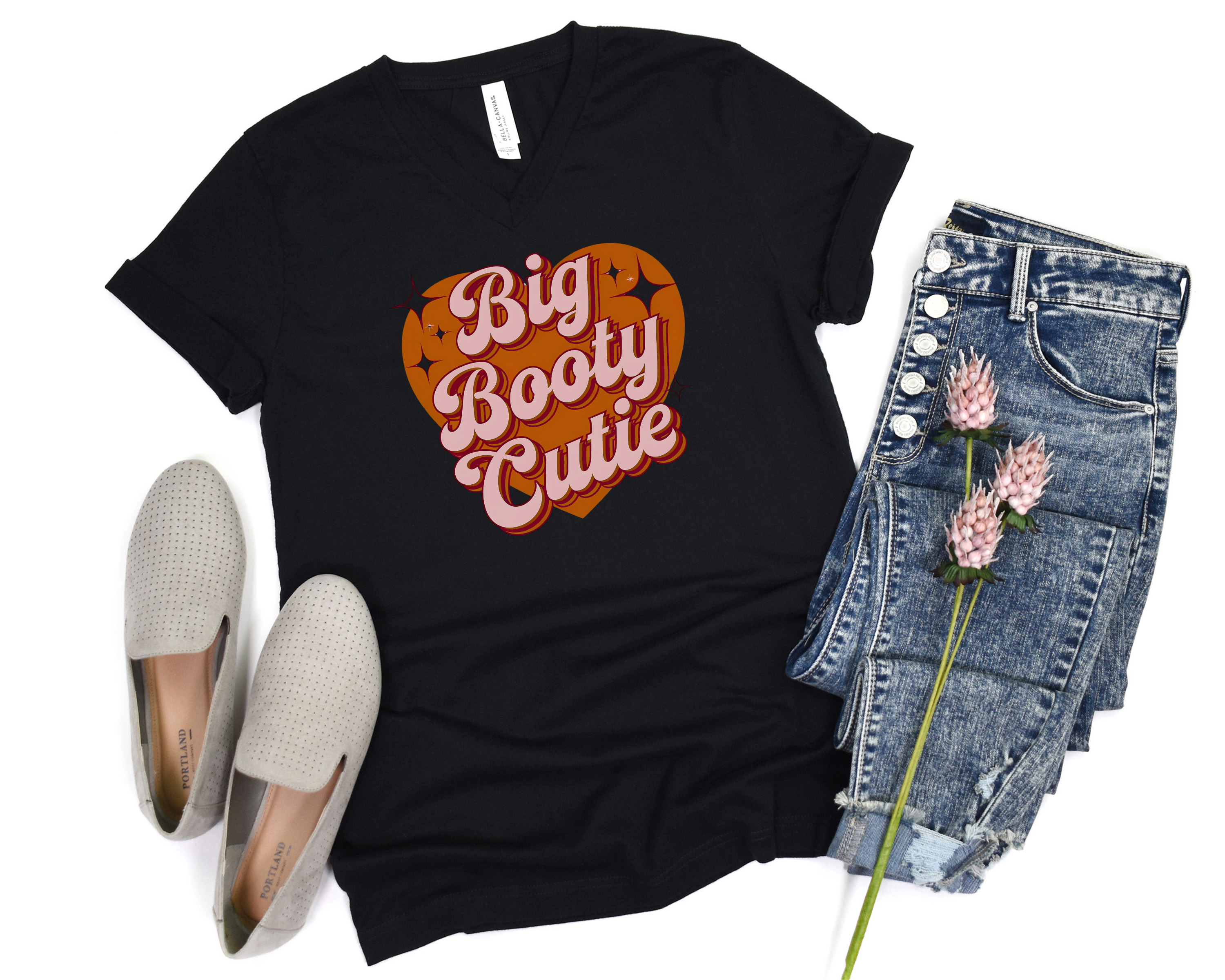 Big Booty Cutie V-Neck