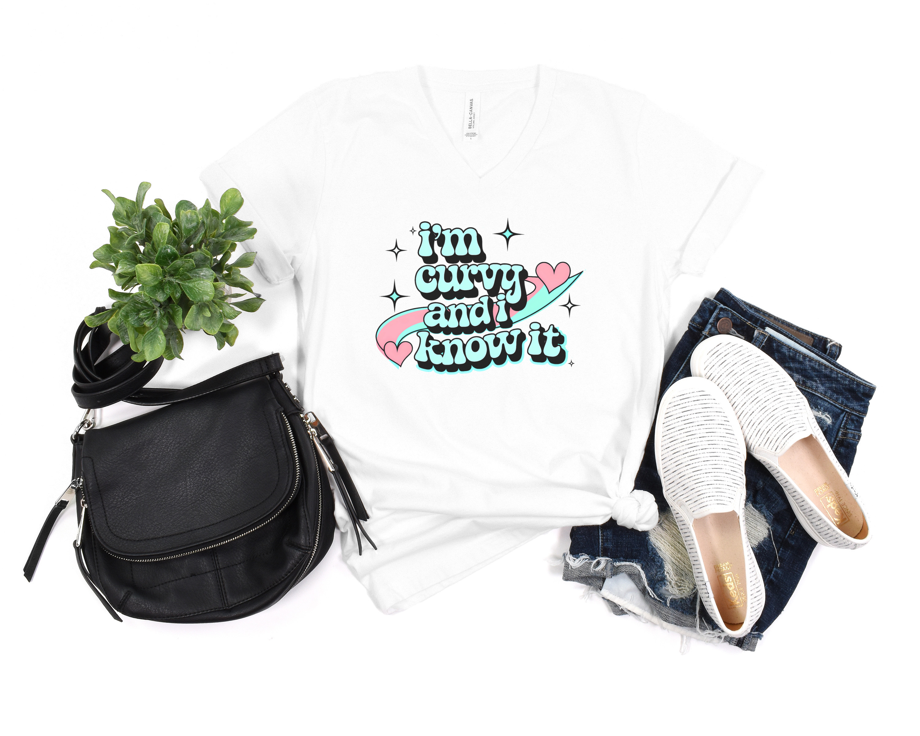 Curvy And I Know It V-Neck