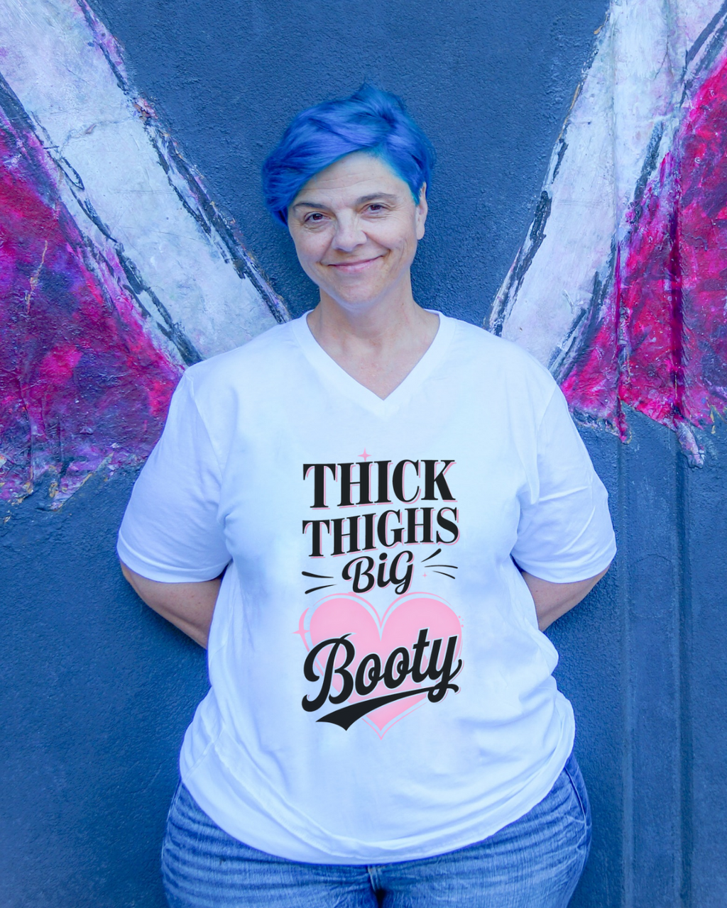 Thick Thighs Big Booty V-Neck