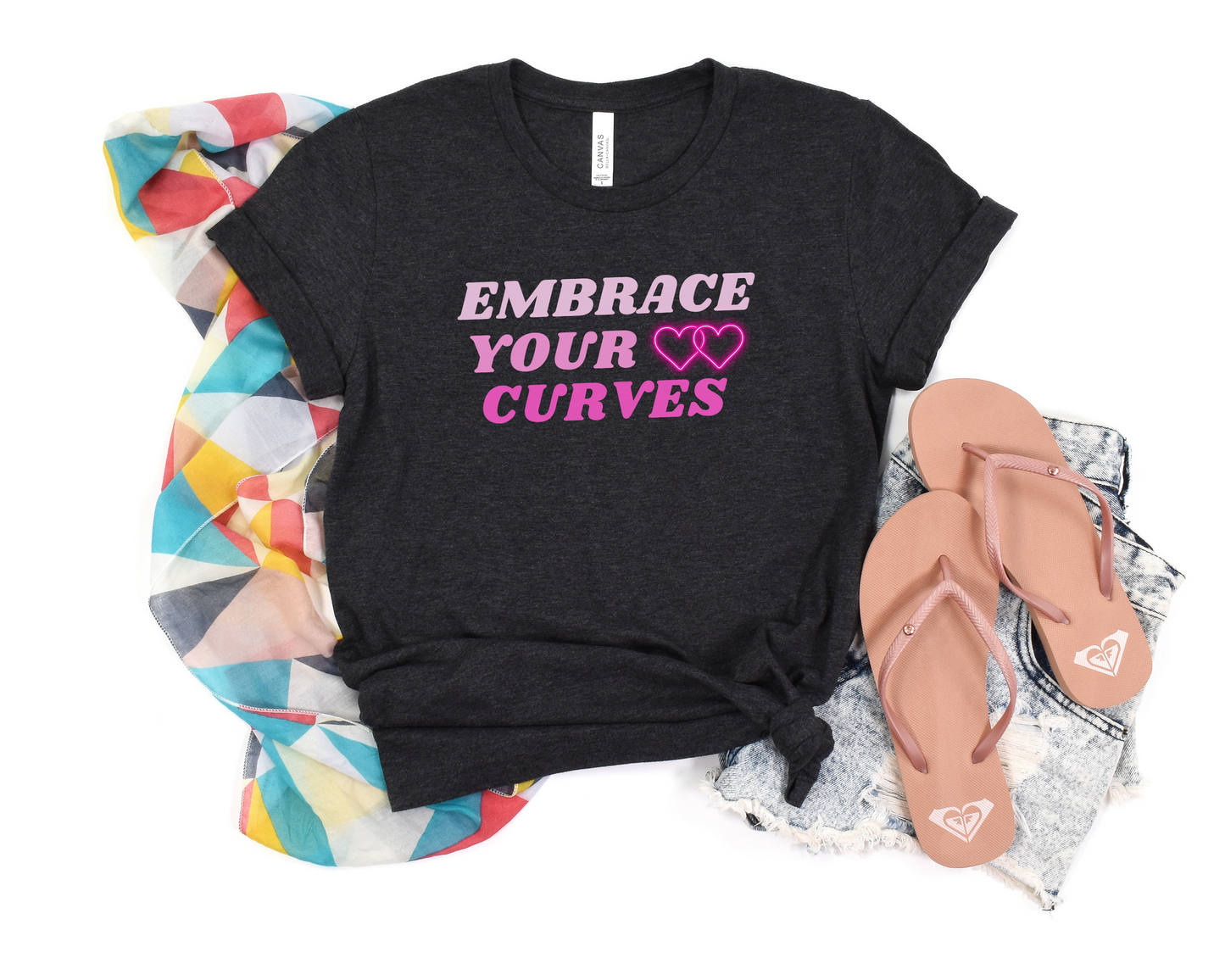 Embrace Your Curves Crew Neck Tee