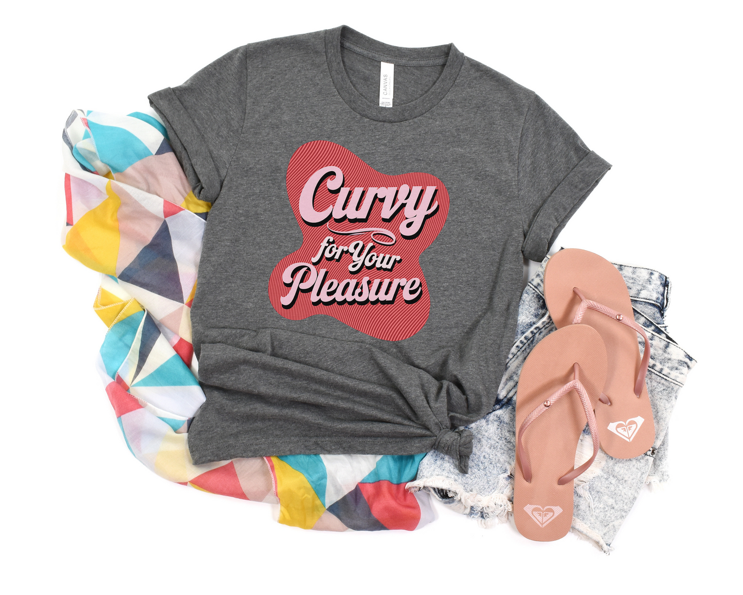Curvy For Your Pleasure Crew Neck Tee