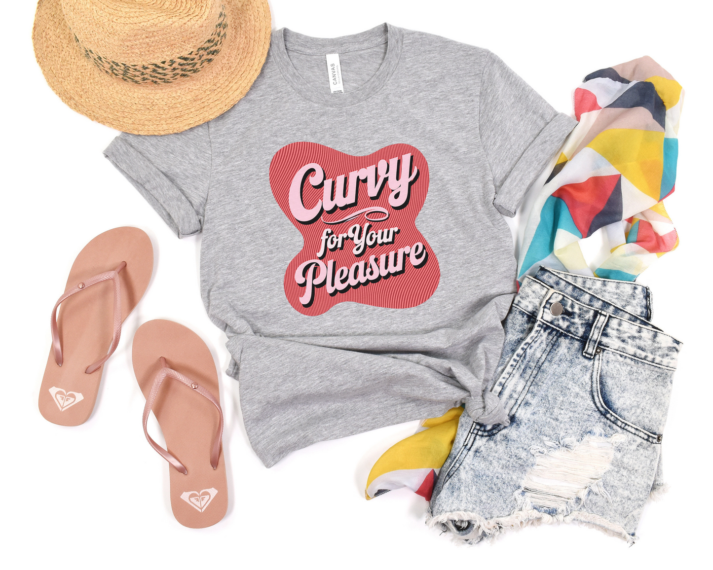 Curvy For Your Pleasure Crew Neck Tee