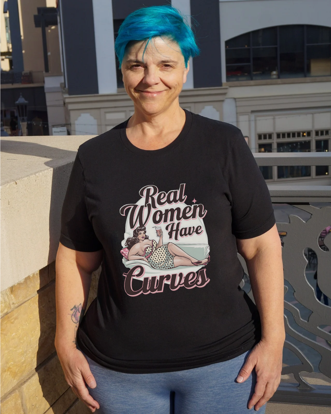 Real Women Have Curves Crew Neck Tee