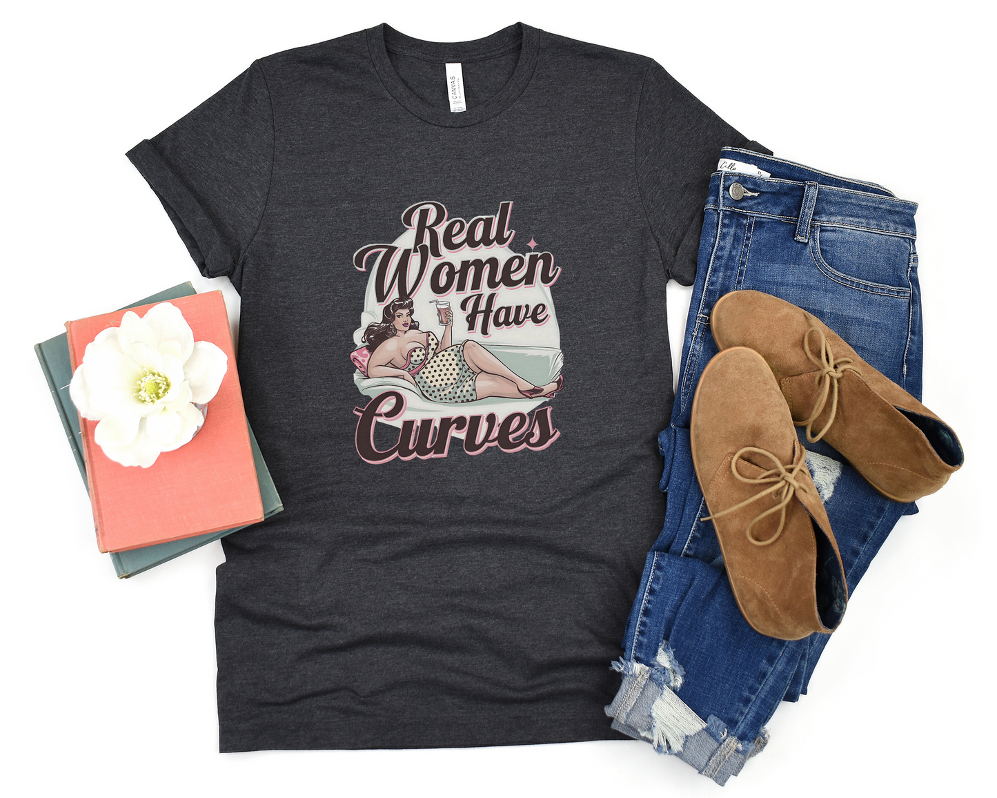 Real Women Have Curves Crew Neck Tee