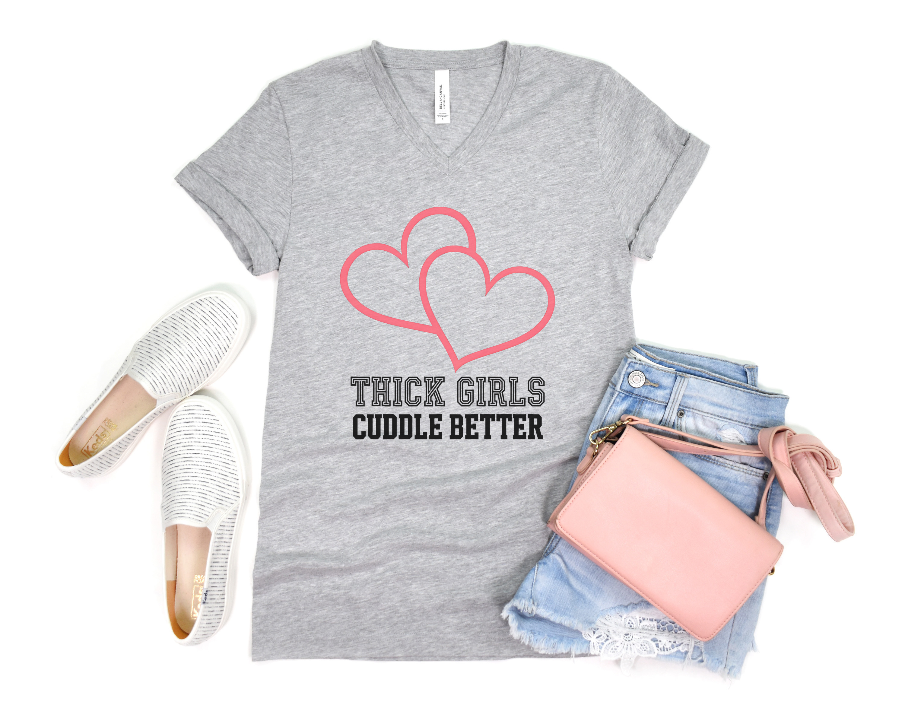 Thick Girls Cuddle Better V-Neck