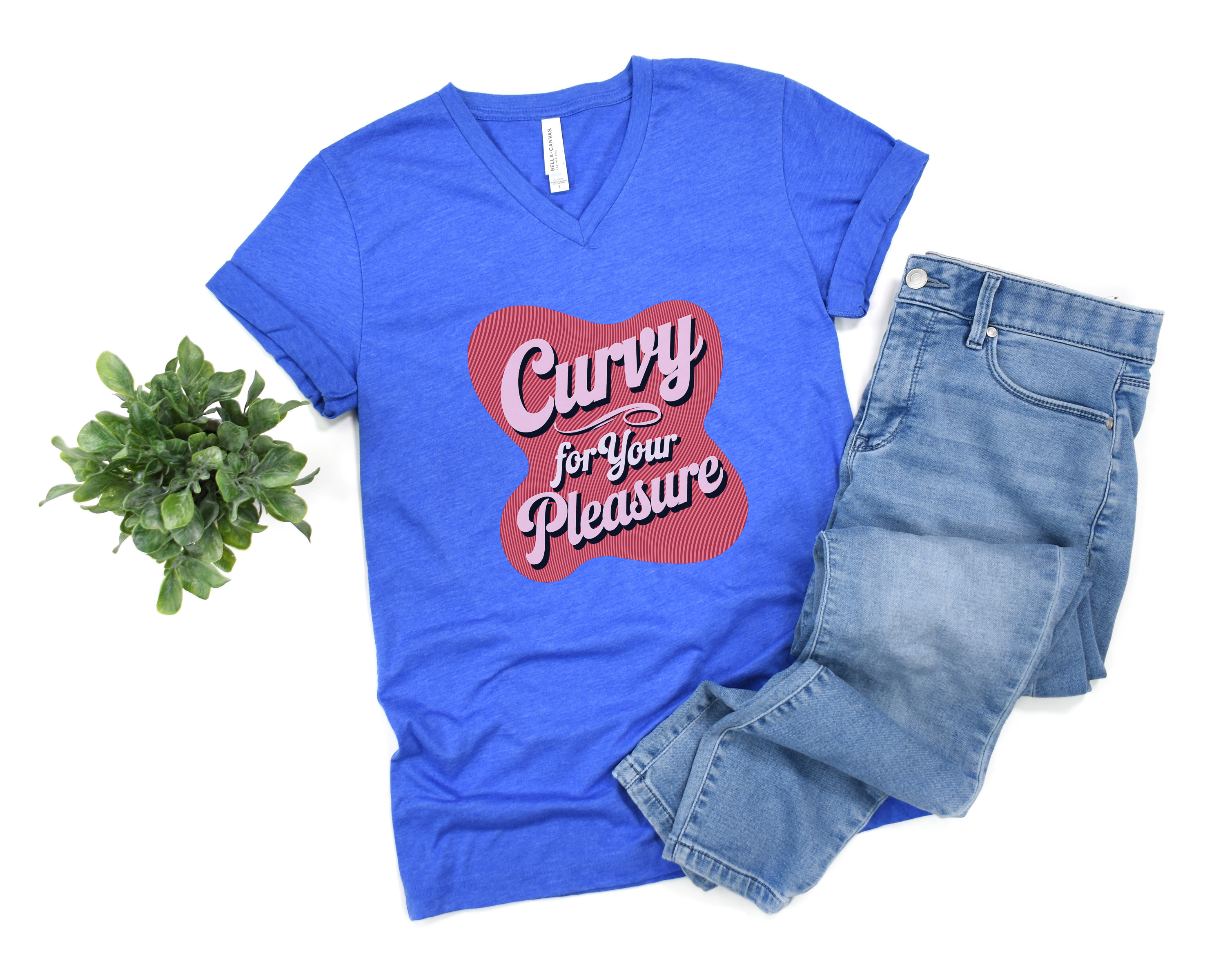 Curvy For Your Pleasure V-Neck