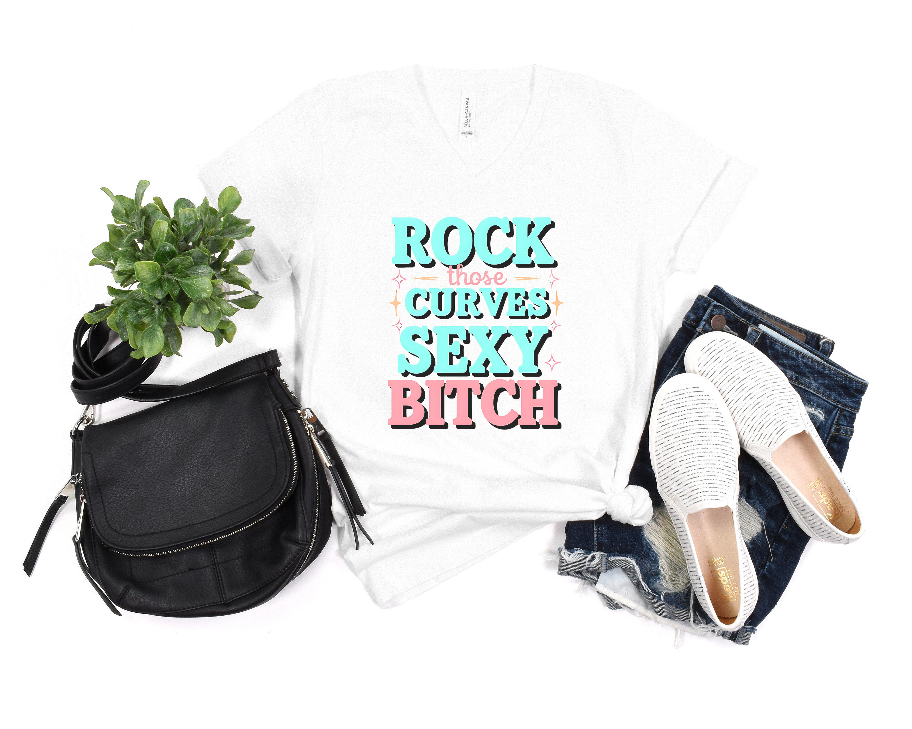 Rock Those Curves V-Neck