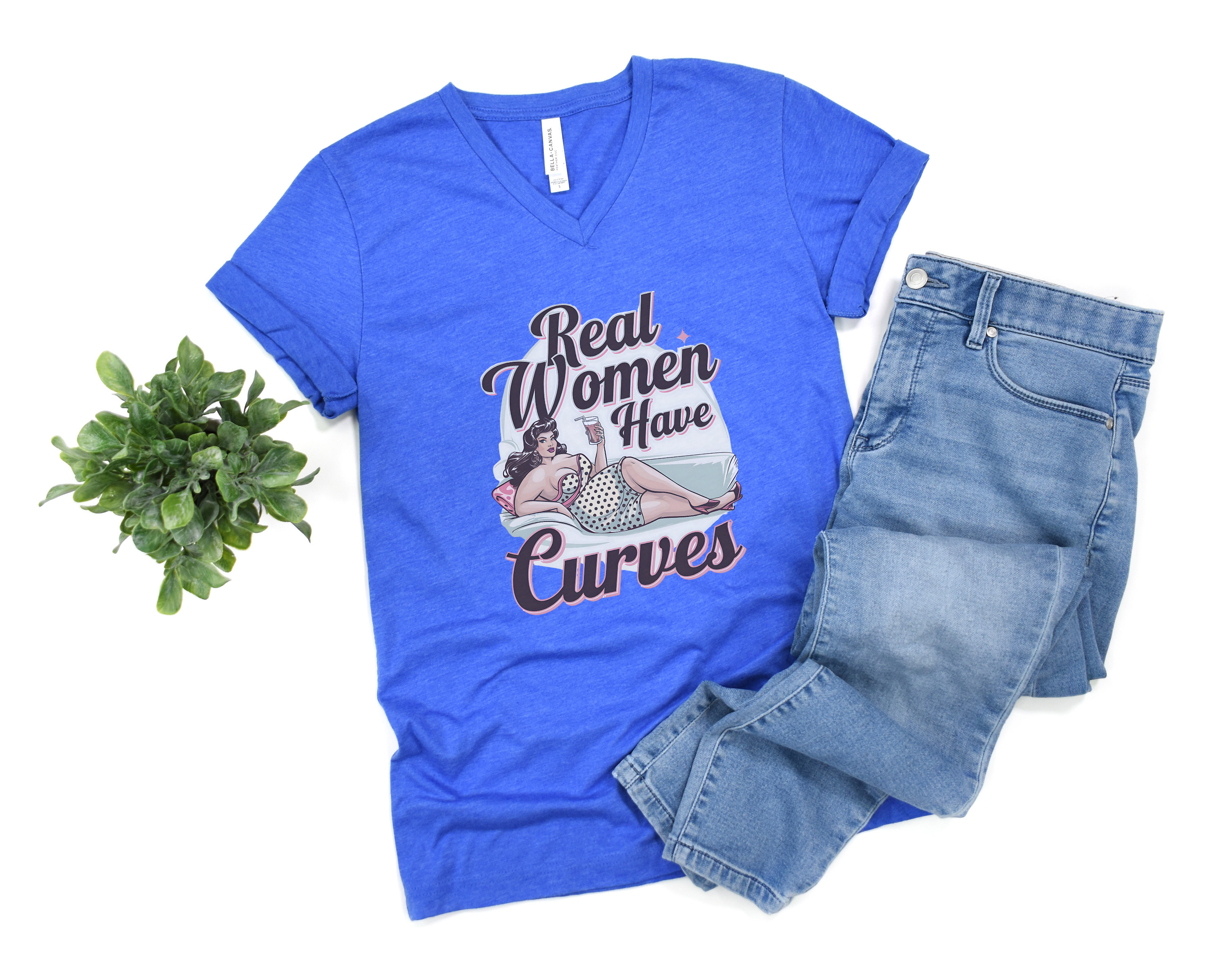 Real Women Have Curves V-Neck