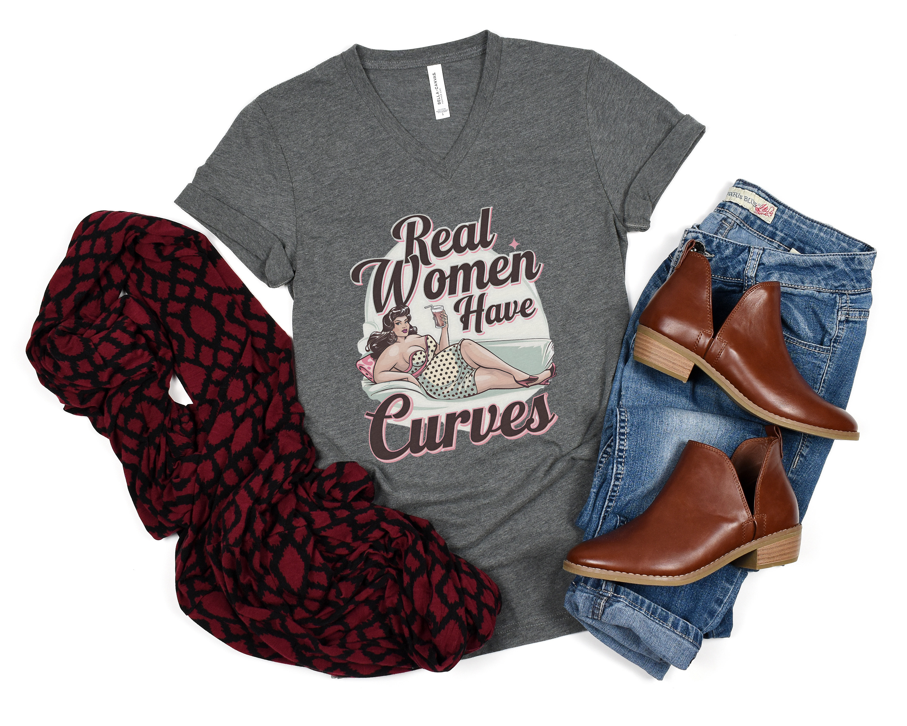 Real Women Have Curves V-Neck