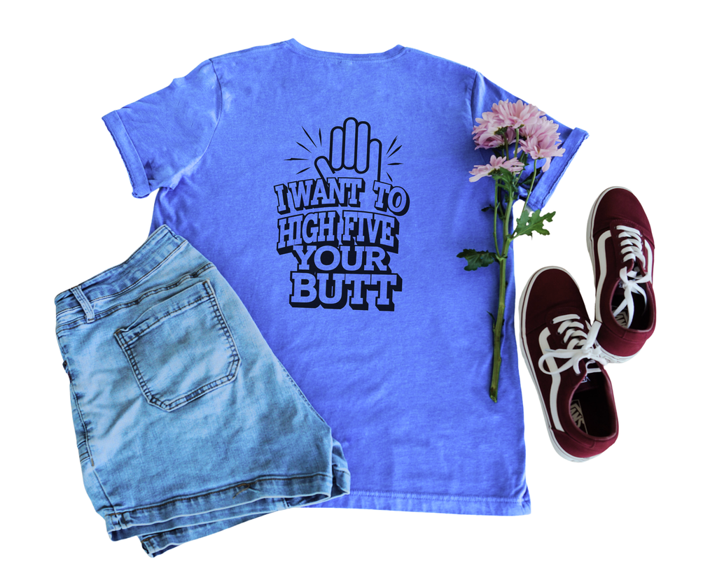 High Five Your Butt V-Neck