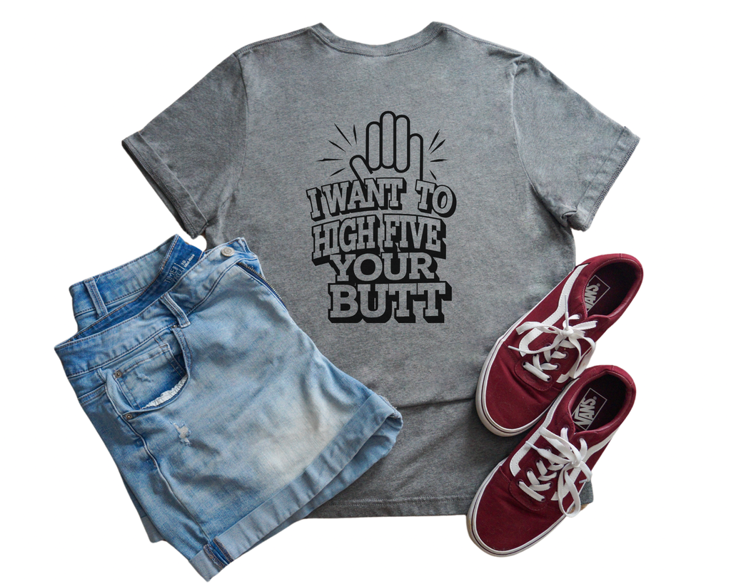 High Five Your Butt V-Neck