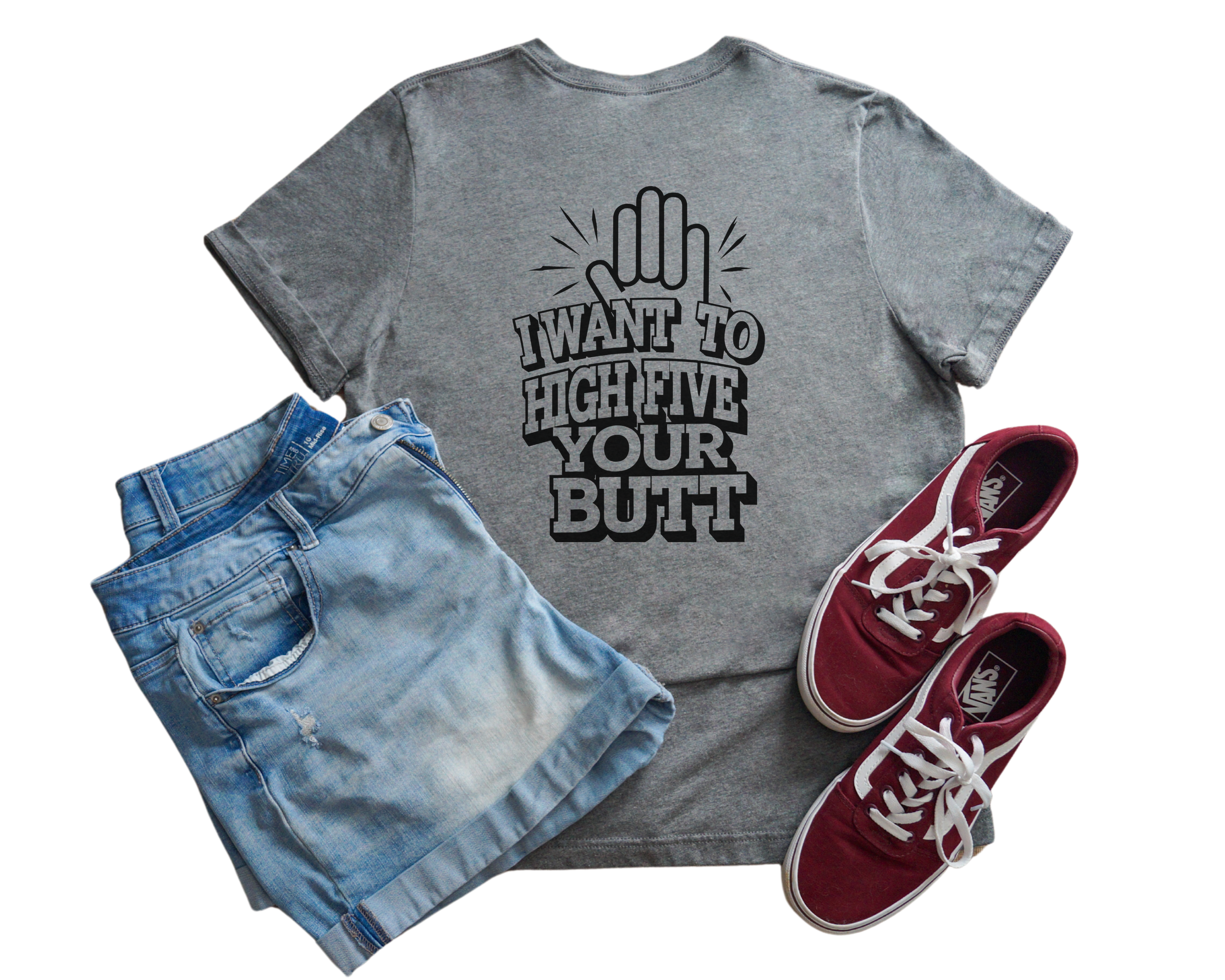 High Five Your Butt V-Neck